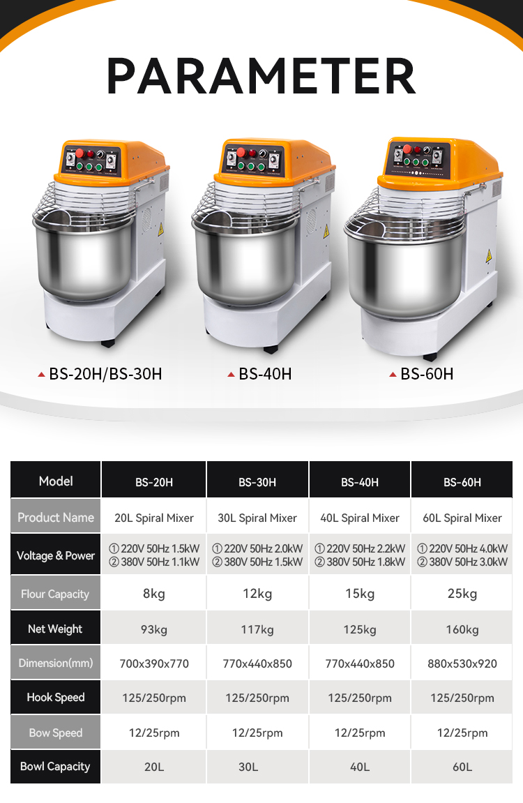 single phase dough mixer