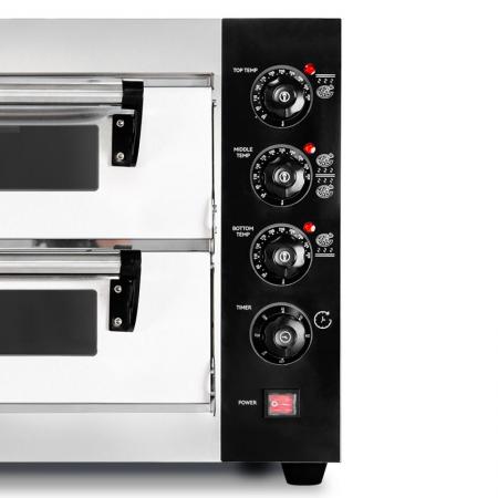 Double deck pizza oven,Small pizza oven,Bakery equipment for pizza